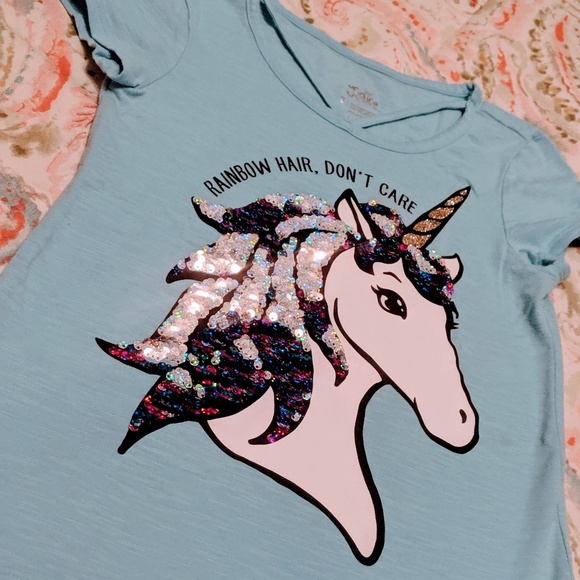 reversible sequin shirt unicorn